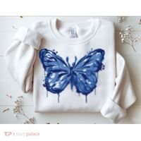Butterfly Ink Dripping Sweatshirt thumb 2