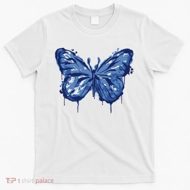 Butterfly Ink Dripping T-Shirt