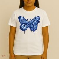Butterfly Ink Dripping T-Shirt thumb 4