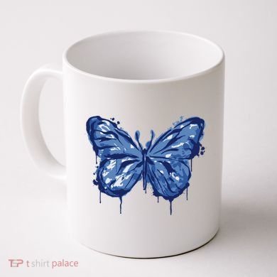 Butterfly Ink Dripping Coffee Mug