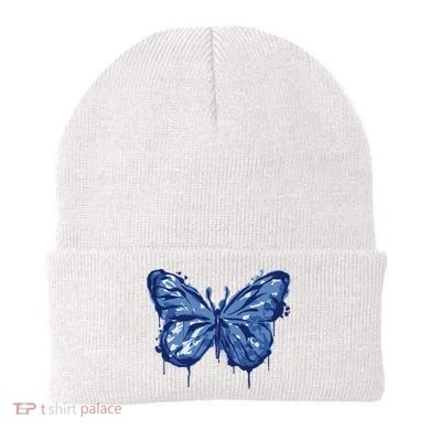 Butterfly Ink Dripping Beanie