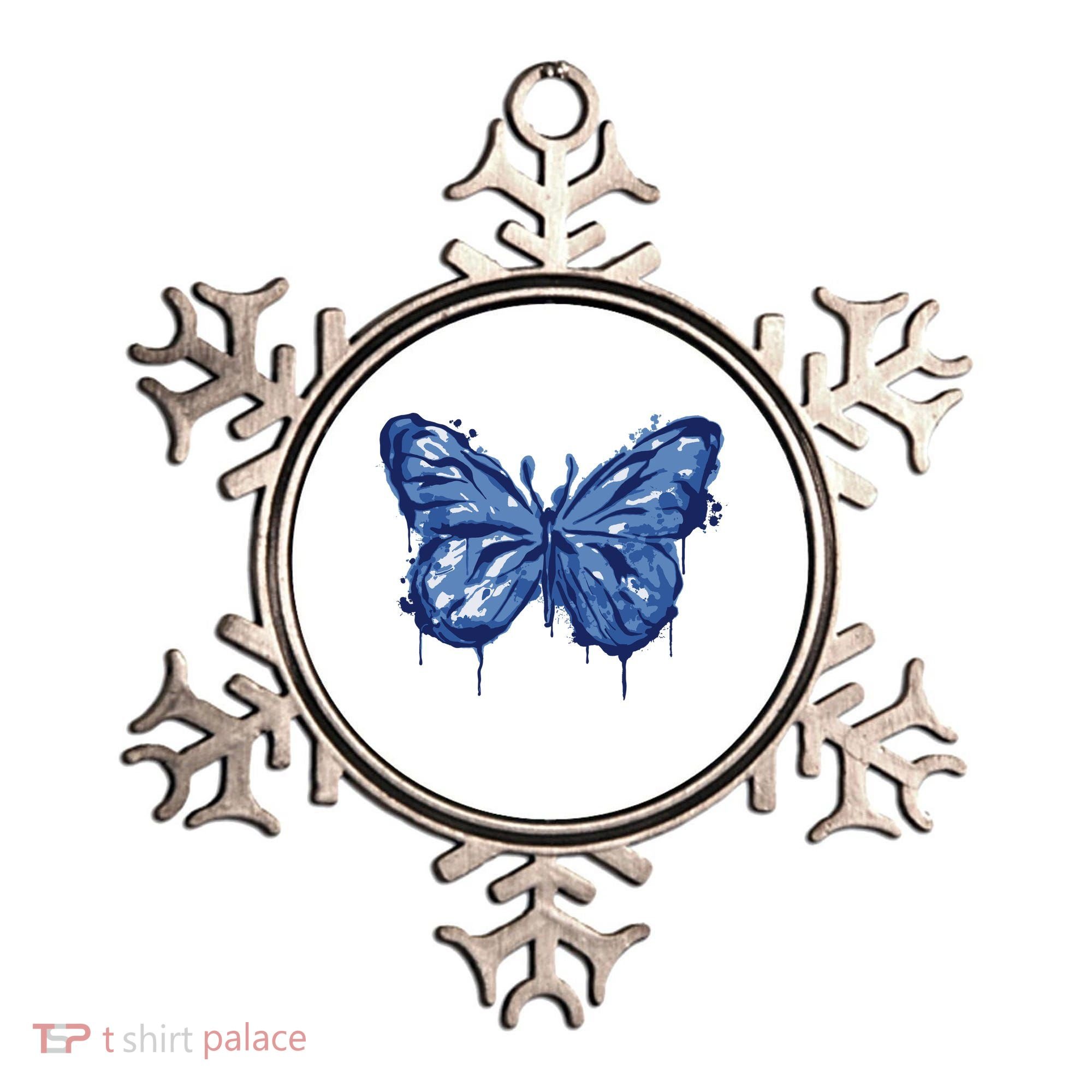 Butterfly Ink Dripping Ornament