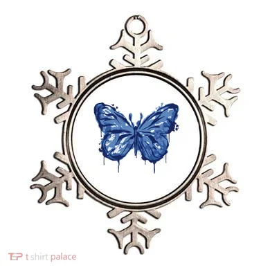 Butterfly Ink Dripping Ornament