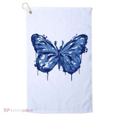 Butterfly Ink Dripping Golf Towel