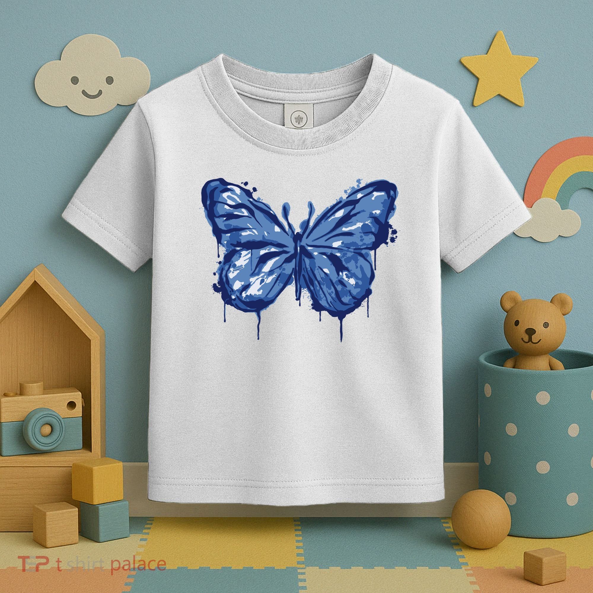 Butterfly Ink Dripping Toddler T-Shirt