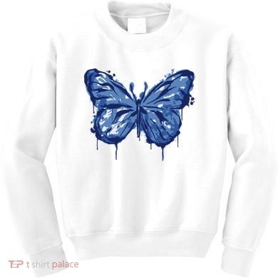 Butterfly Ink Dripping Kids Sweatshirt