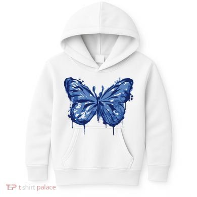 Butterfly Ink Dripping Kids Hoodie