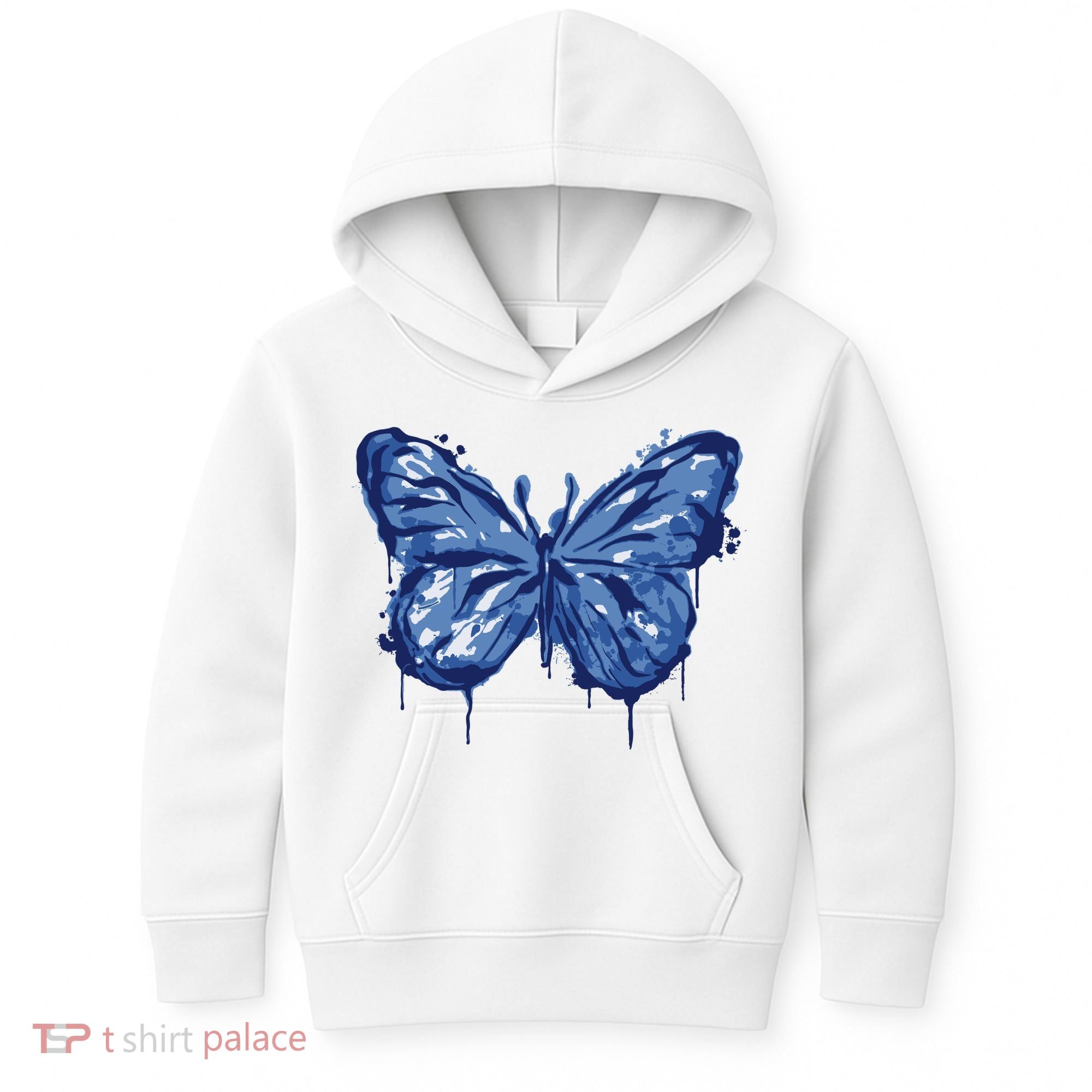 Butterfly Ink Dripping Kids Hoodie
