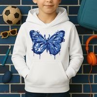 Butterfly Ink Dripping Kids Hoodie thumb 2