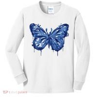 Butterfly Ink Dripping Kids Long Sleeve Shirt thumb 0
