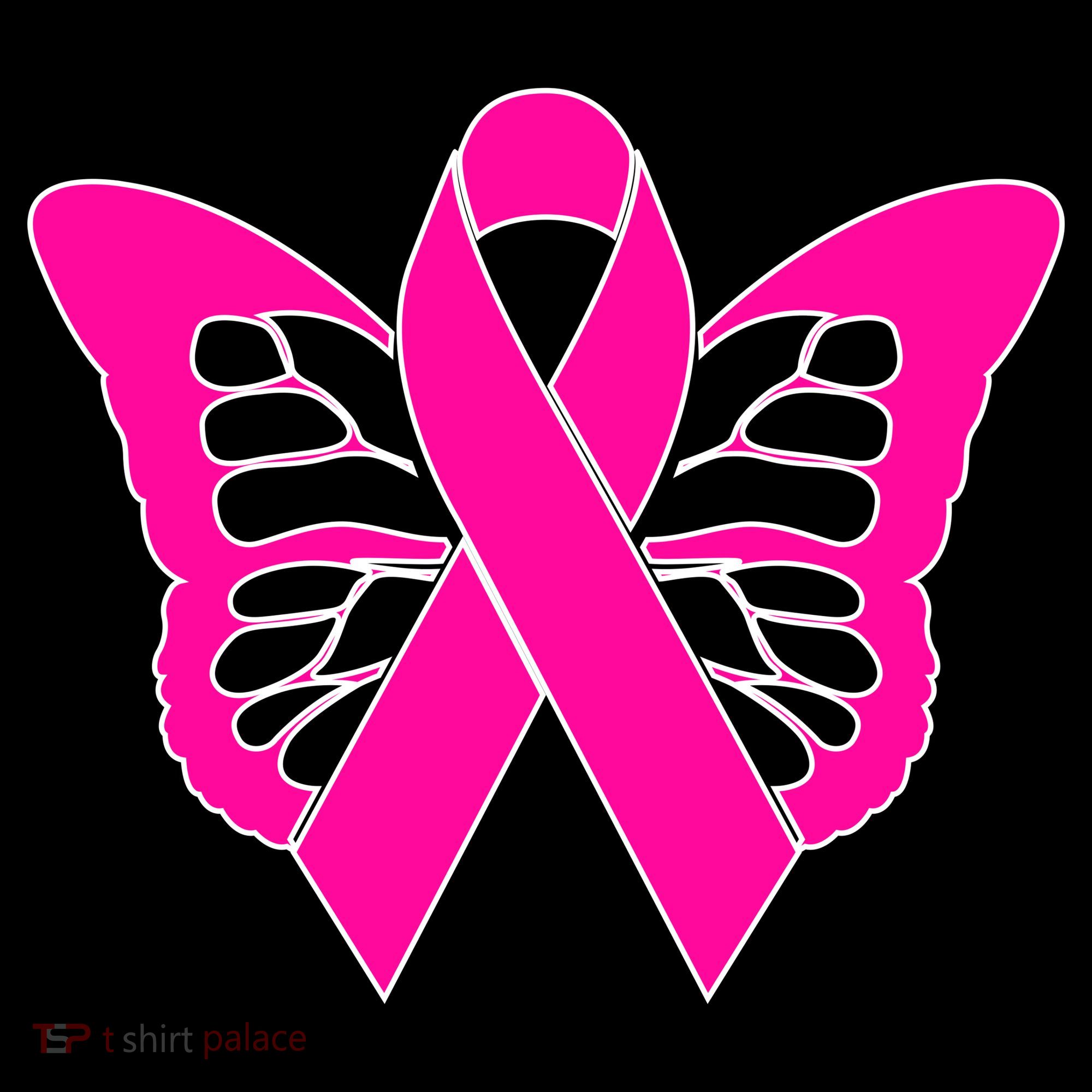 Butterfly Ribbon Breast Cancer Hoodie