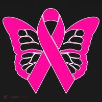 Butterfly Ribbon Breast Cancer Bucket Hat thumb 4
