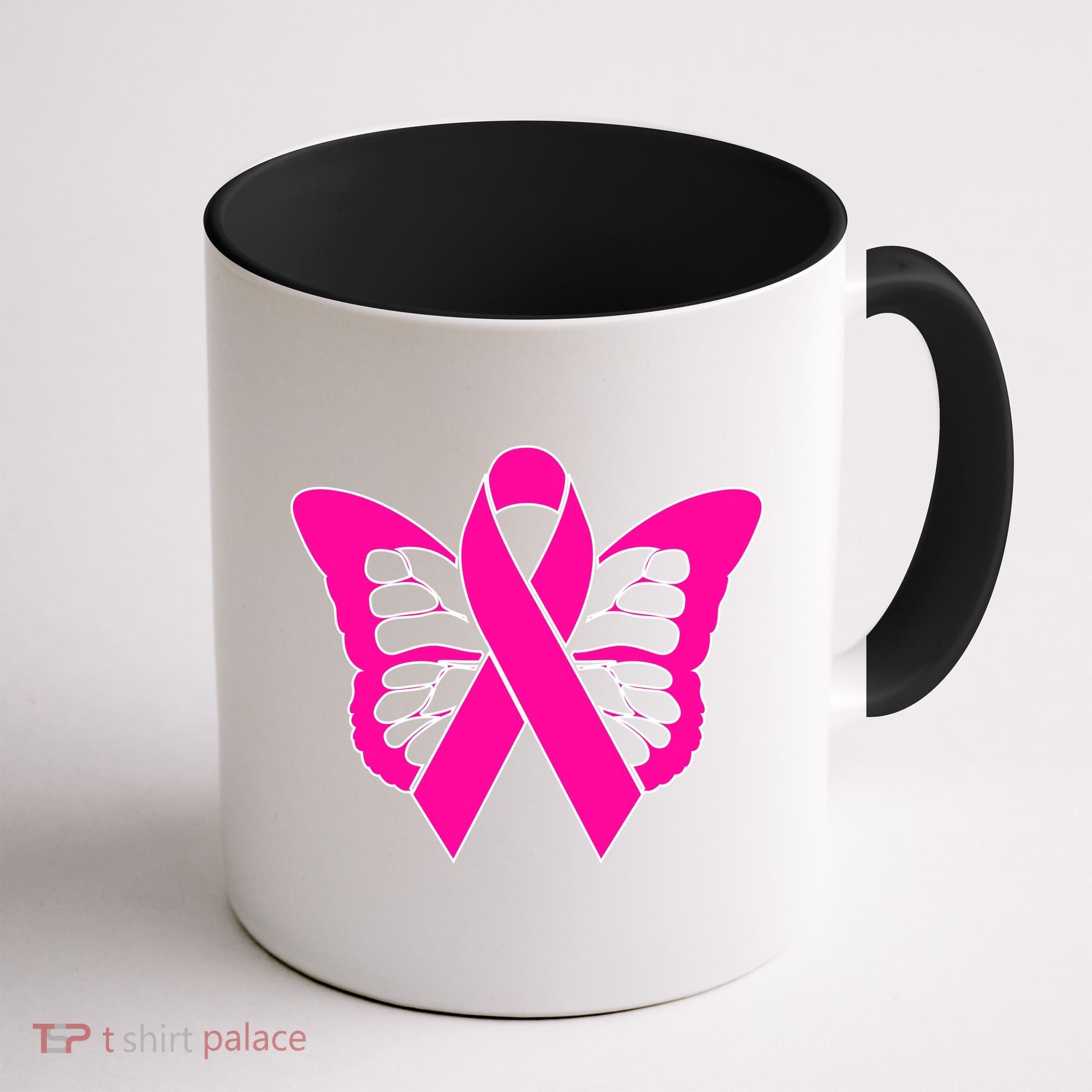 Butterfly Ribbon Breast Cancer Coffee Mug