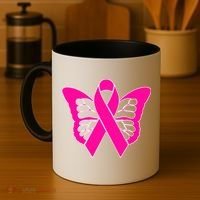 Butterfly Ribbon Breast Cancer Coffee Mug thumb 4