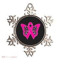 Butterfly Ribbon Breast Cancer Ornament thumb 0