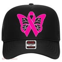 Butterfly Ribbon Breast Cancer Hat thumb 0