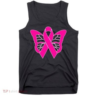Butterfly Ribbon Breast Cancer Tank Top