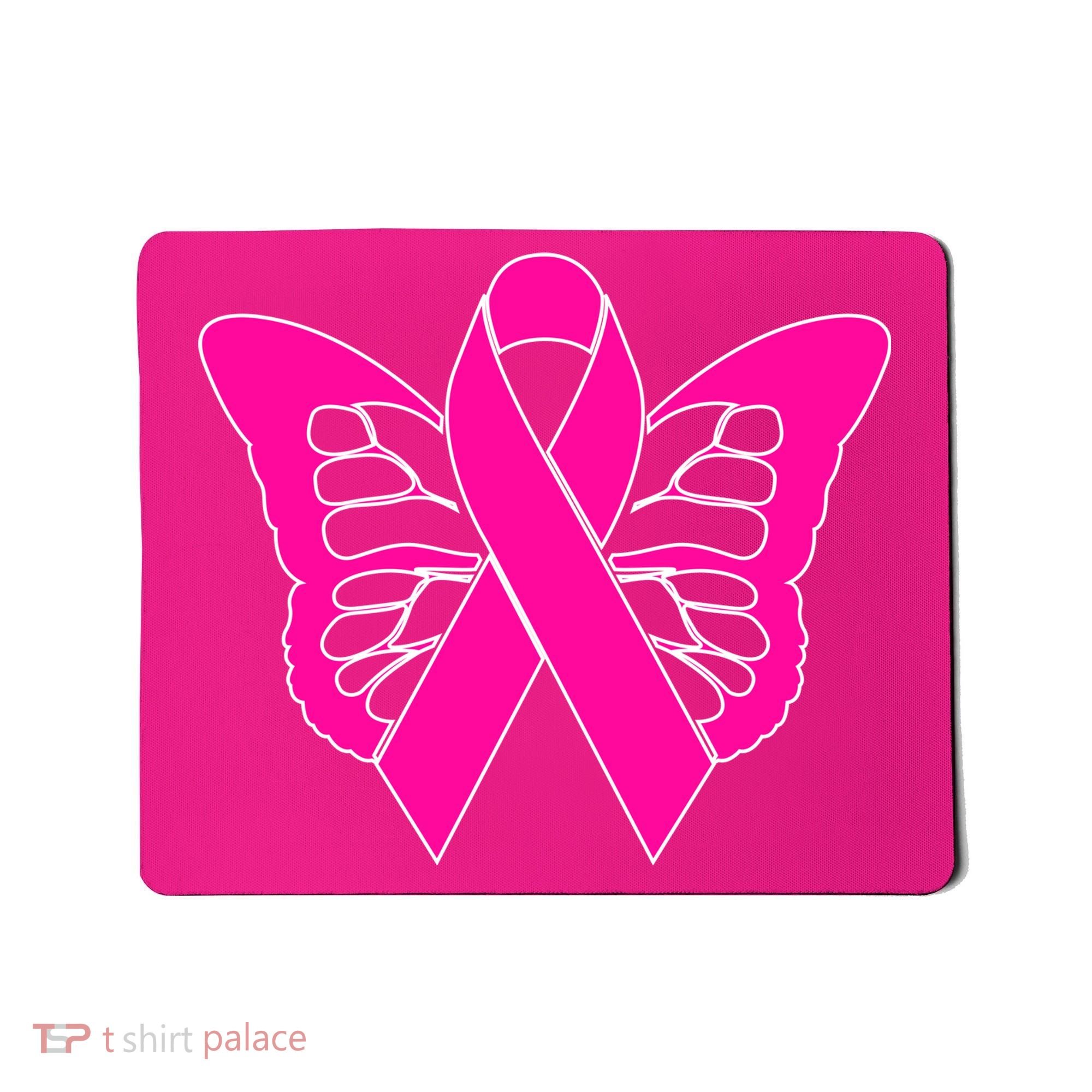 Butterfly Ribbon Breast Cancer Mousepad