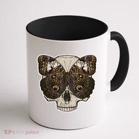 Butterfly Skull Moth Coffee Mug thumb 1
