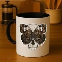 Butterfly Skull Moth Coffee Mug thumb 4