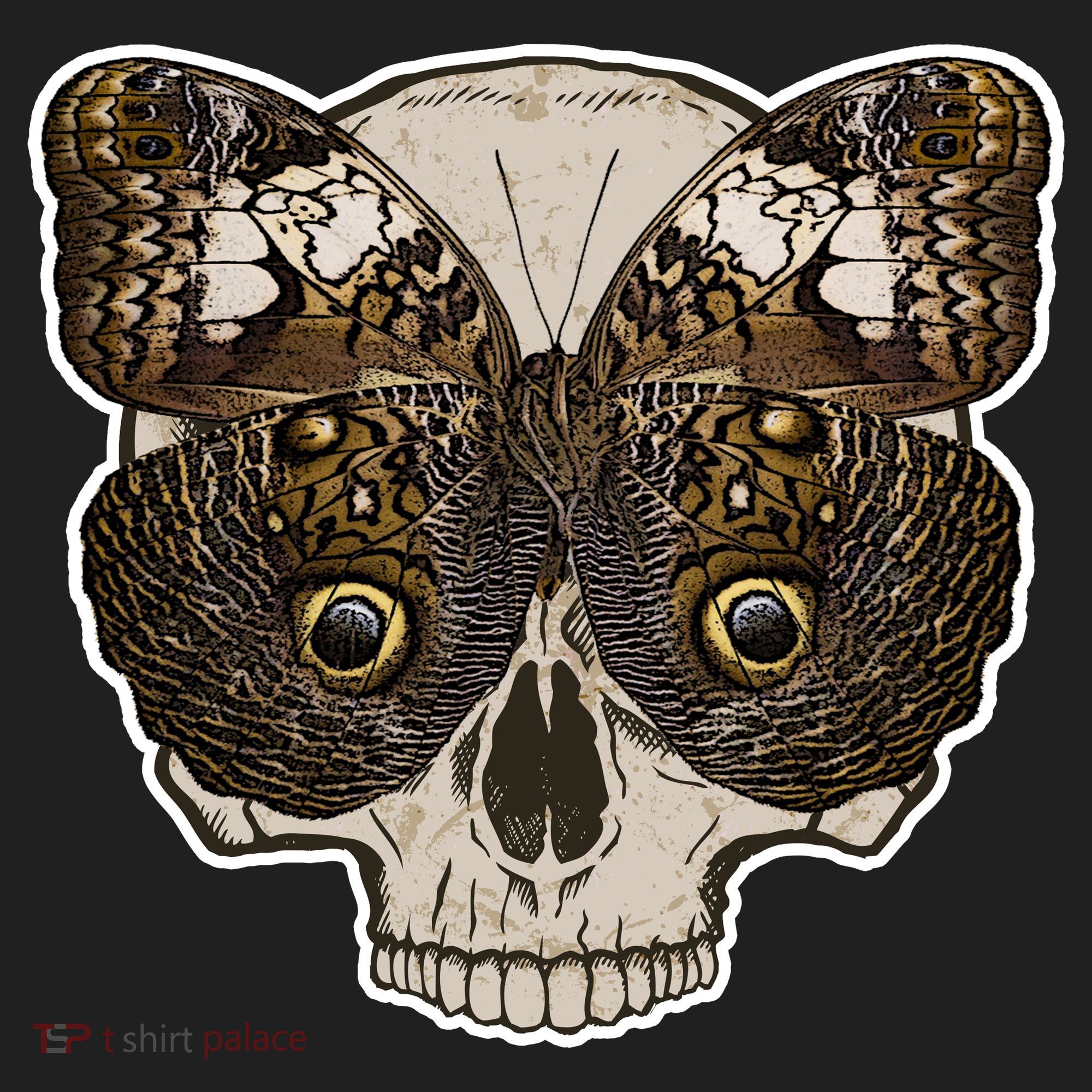 Butterfly Skull Moth Beanie