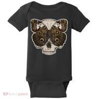 Butterfly Skull Moth Baby Bodysuit thumb 0