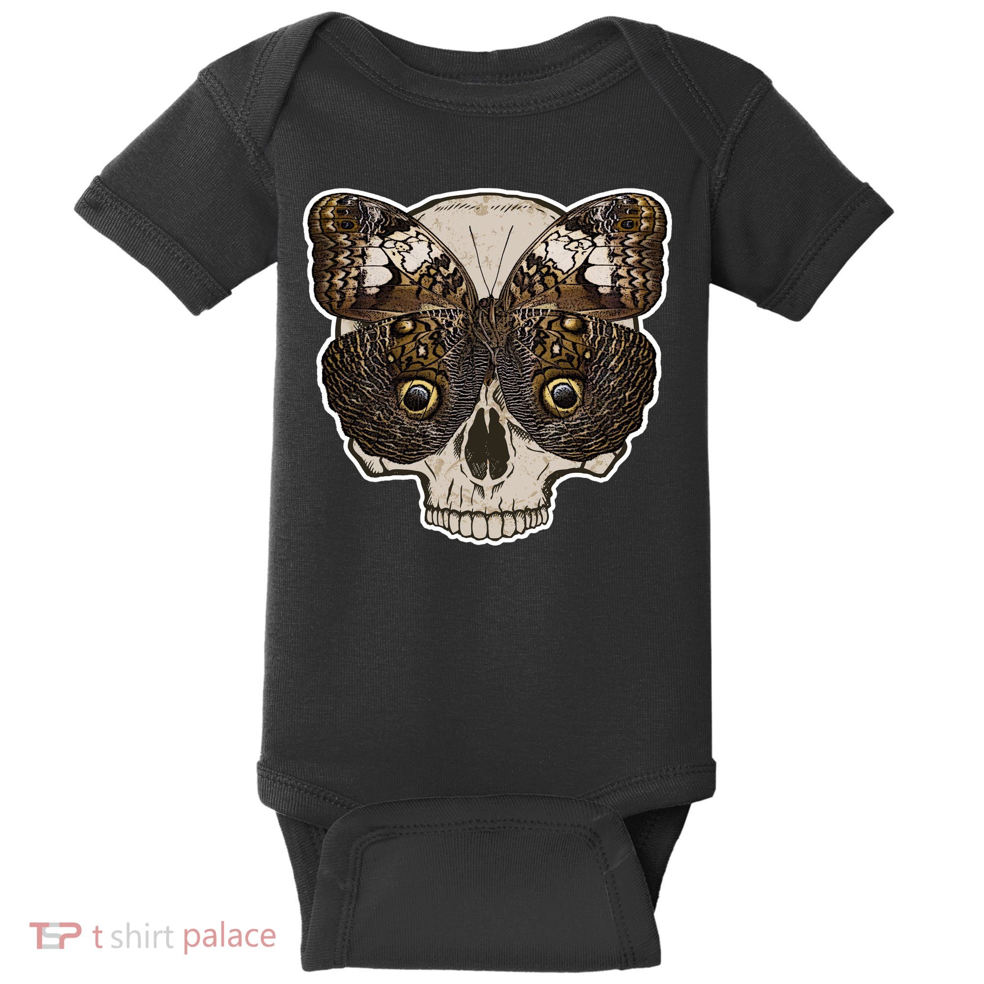 Butterfly Skull Moth Baby Bodysuit