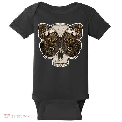 Butterfly Skull Moth Baby Bodysuit