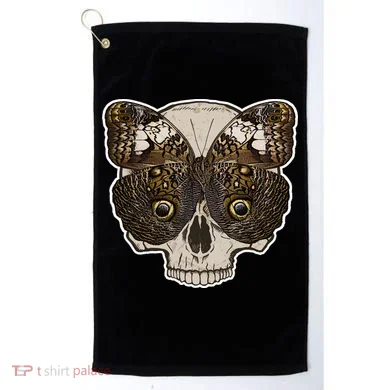 Butterfly Skull Moth Golf Towel