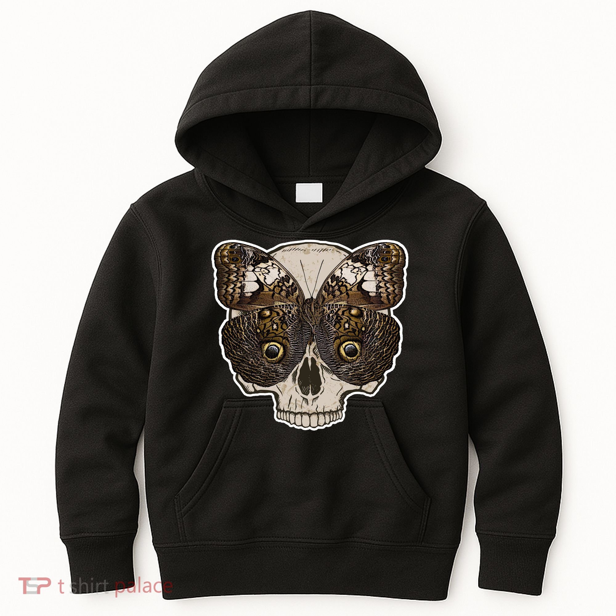 Butterfly Skull Moth Kids Hoodie