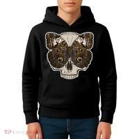 Butterfly Skull Moth Kids Hoodie thumb 4