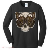 Butterfly Skull Moth Kids Long Sleeve Shirt thumb 0