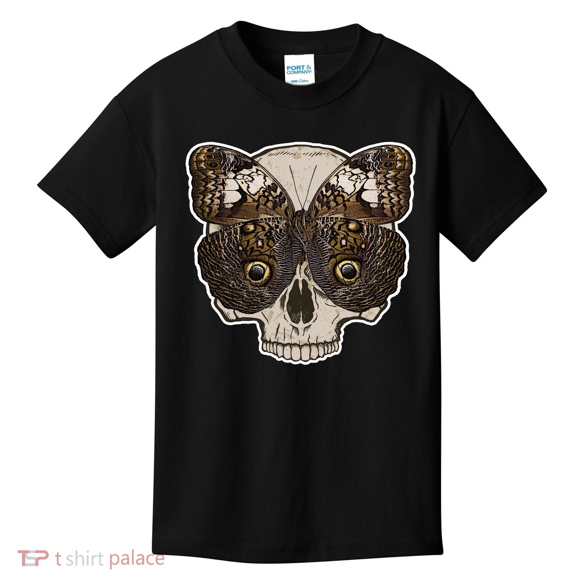 Butterfly Skull Moth Kids T-Shirt