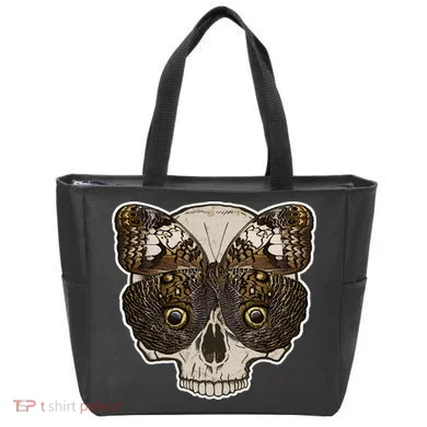 Butterfly Skull Moth Tote Bag