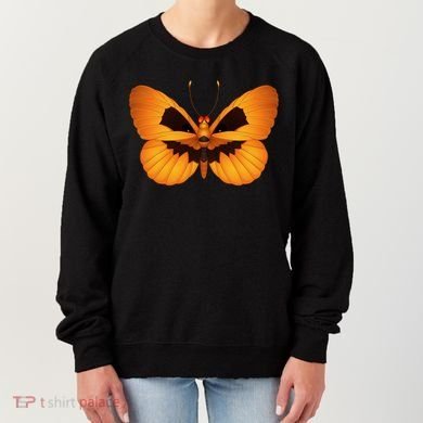 Butterfly With Face Halloween Pumpkin Women's Sweatshirt
