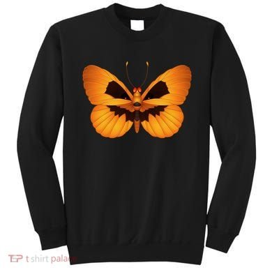 Butterfly With Face Halloween Pumpkin Sweatshirt
