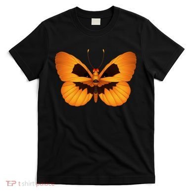 Butterfly With Face Halloween Pumpkin T-Shirt