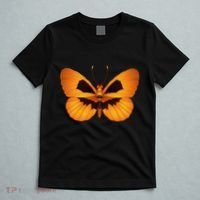 Butterfly With Face Halloween Pumpkin T-Shirt thumb 5