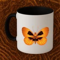 Butterfly With Face Halloween Pumpkin Coffee Mug thumb 2