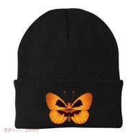Butterfly With Face Halloween Pumpkin Beanie thumb 0