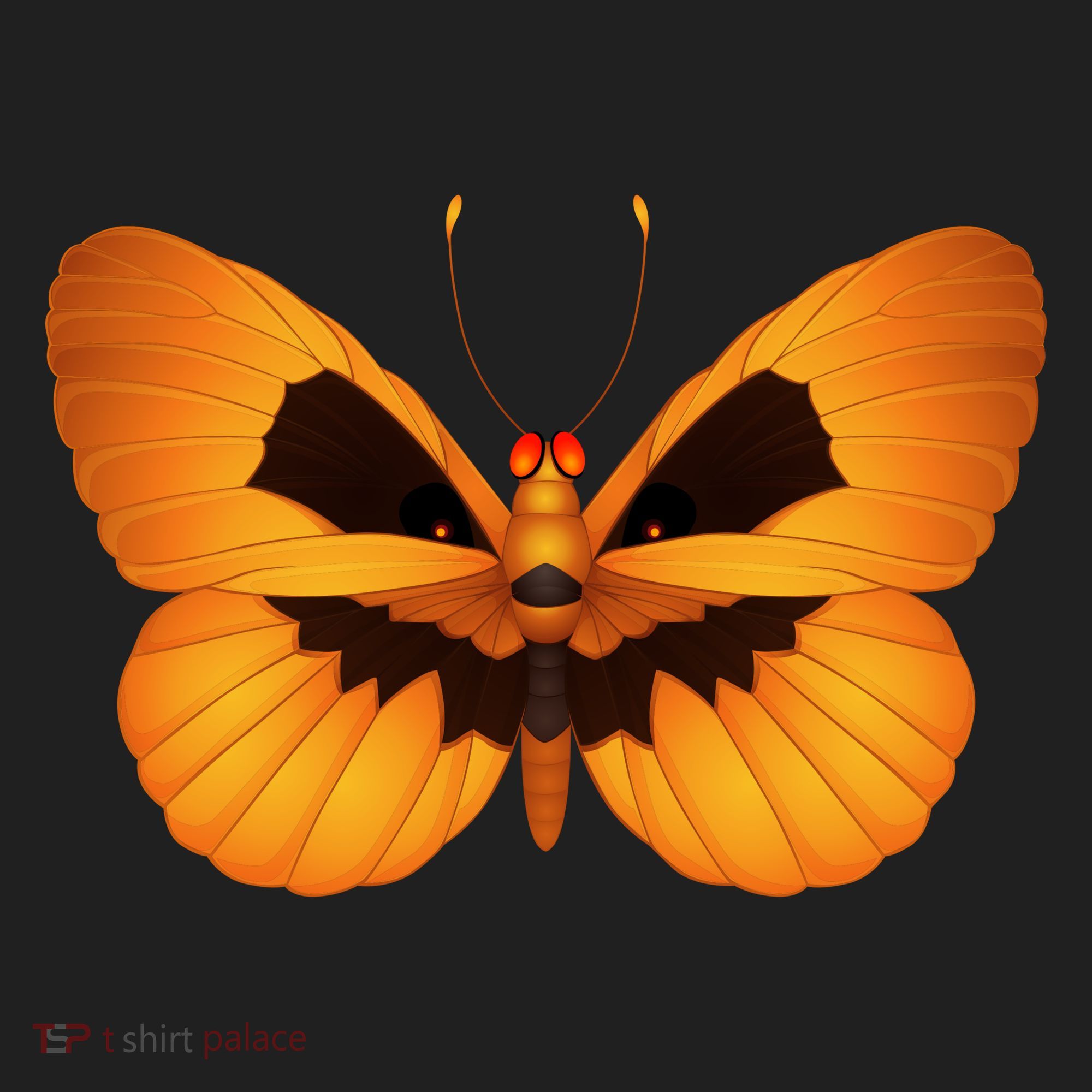 Butterfly With Face Halloween Pumpkin Tumbler