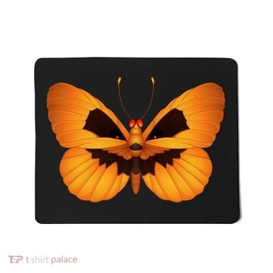 Butterfly With Face Halloween Pumpkin Mousepad