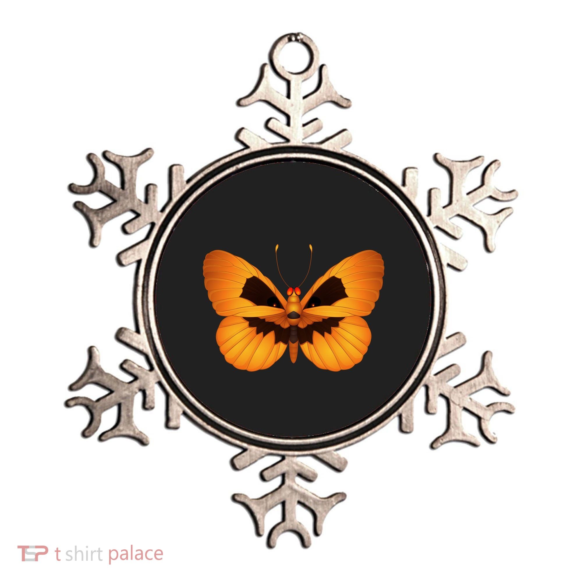 Butterfly With Face Halloween Pumpkin Ornament