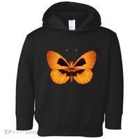 Butterfly With Face Halloween Pumpkin Toddler Hoodie thumb 0