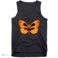 Butterfly With Face Halloween Pumpkin Tank Top thumb 0
