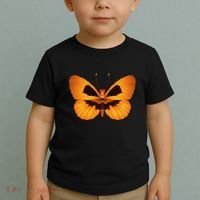 Butterfly With Face Halloween Pumpkin Toddler T-Shirt thumb 2