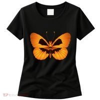 Butterfly With Face Halloween Pumpkin Women's T-Shirt thumb 0