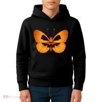 Butterfly With Face Halloween Pumpkin Kids Hoodie thumb 4