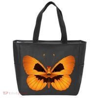 Butterfly With Face Halloween Pumpkin Tote Bag thumb 0