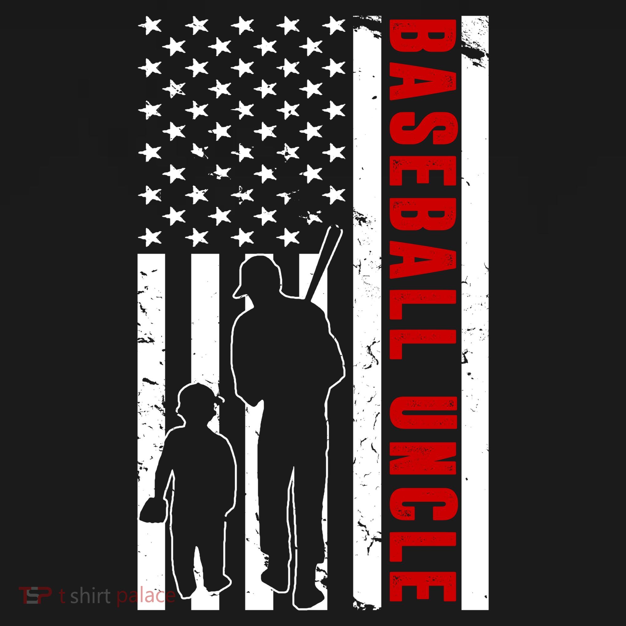 Baseball Uncle USA Flag Backpack